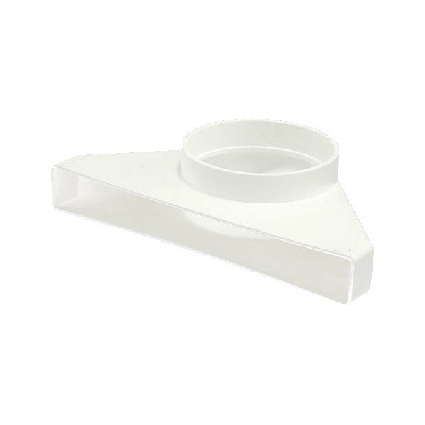 Redukce ohlá z průměru 100 na kanál 308x29/90 PVC 3013 - Kliknutím na obrázek zavřete