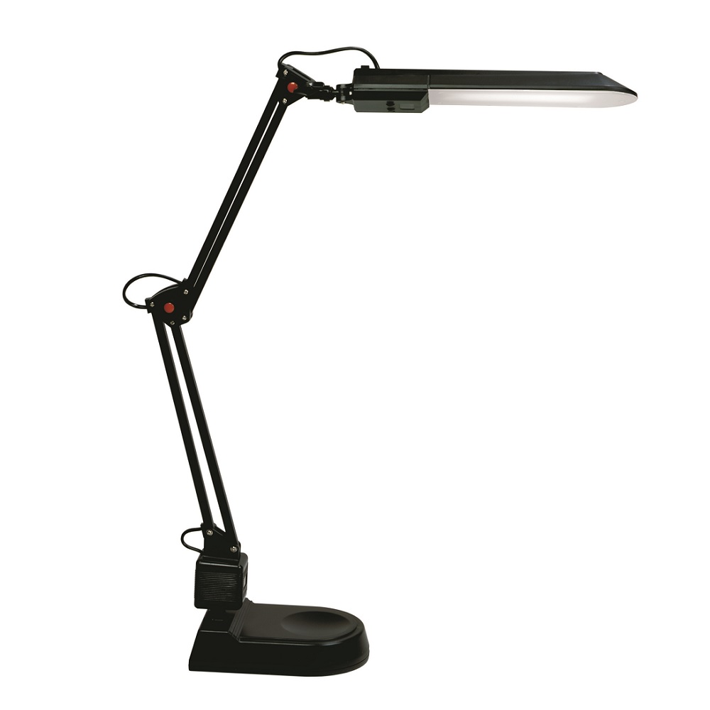 Stolní lampa ADEPT L50164-LED-CR černá, podstavec i úchyt 8W Ecolite
