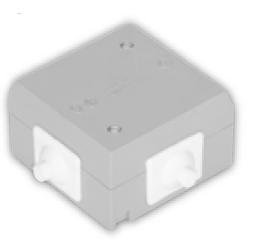Krabice elektroinstalační 6456-13 gum. vývod. bílá